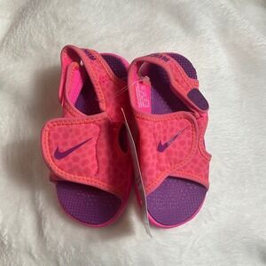 Nike Sunray Adjust 4 baby/toddler Sandals Pink Pow and Bold Berry colorway Sz 7c